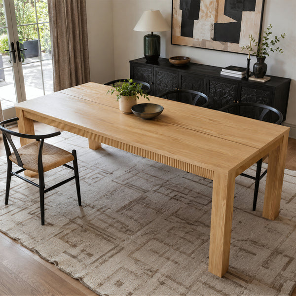 Wave Edge Solid Wood Dining Table