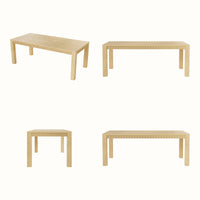 Wave Edge Solid Wood Desk