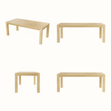 Wave Edge Solid Wood Dining Table