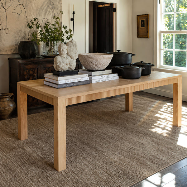 Wave Edge Solid Wood Dining Table