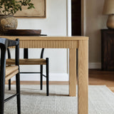 Wave Edge Solid Wood Dining Table