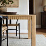 Wave Edge Solid Wood Dining Table