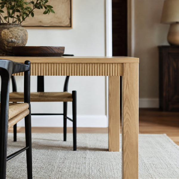 Wave Edge Solid Wood Dining Table