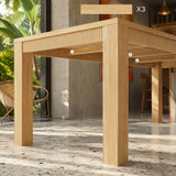 Wave Edge Solid Wood Dining Table