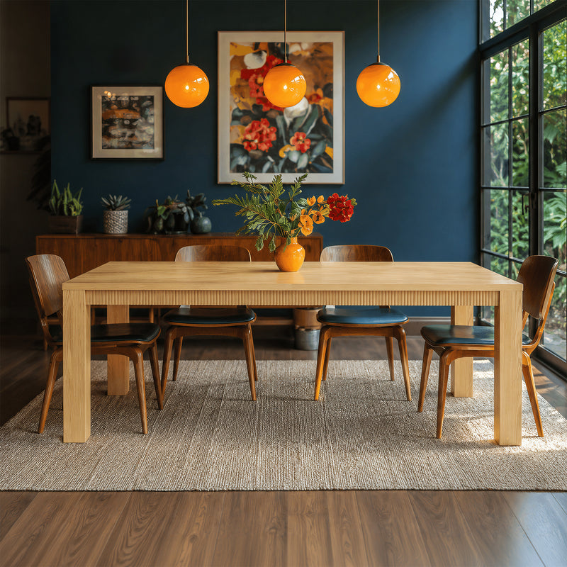 Wave Edge Solid Wood Dining Table