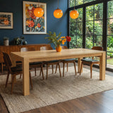 Wave Edge Solid Wood Dining Table