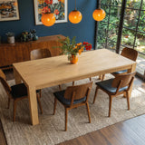 Wave Edge Solid Wood Dining Table
