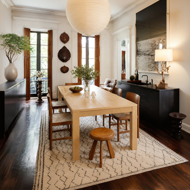 Wave Edge Solid Wood Dining Table