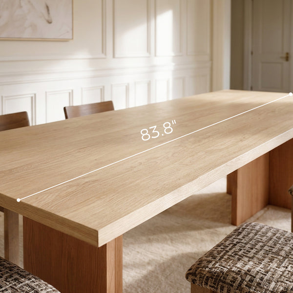 Two-Tone Solid Wood Dining Table