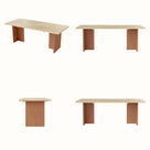 Two-Tone Solid Wood Dining Table