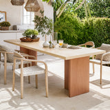 Two-Tone Solid Wood Dining Table