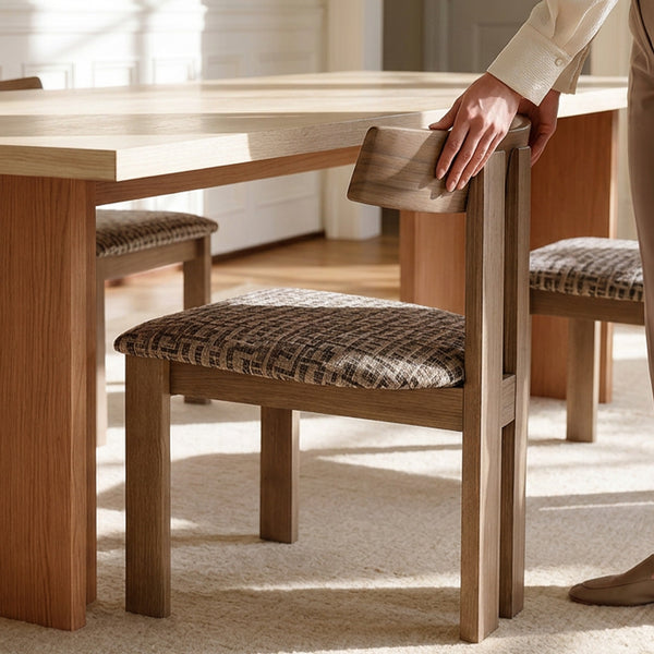 Two-Tone Solid Wood Dining Table