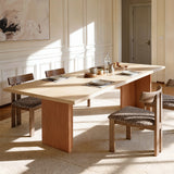 Two-Tone Solid Wood Dining Table
