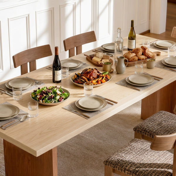 Two-Tone Solid Wood Dining Table