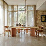 Two-Tone Solid Wood Dining Table