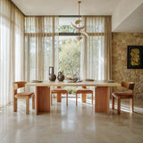 Two-Tone Solid Wood Dining Table