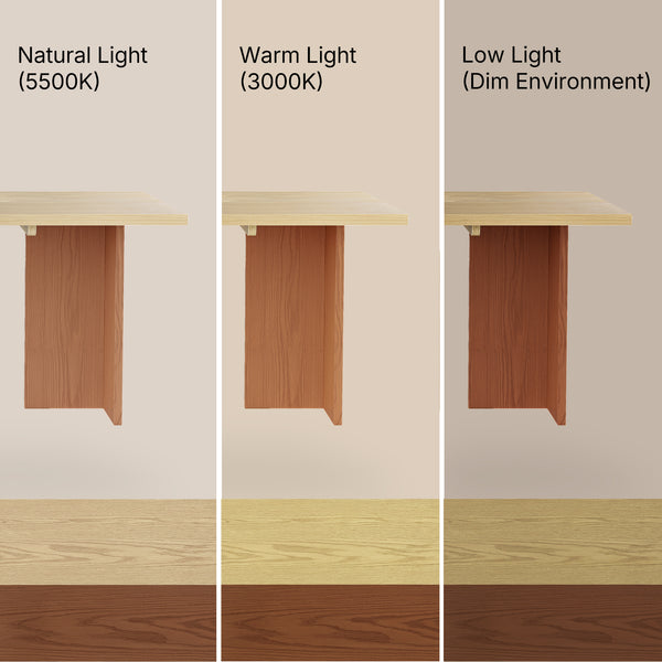 Two-Tone Solid Wood Dining Table