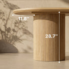 Solid Wood Round Pedestal Dining Table