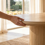 Solid Wood Round Pedestal Dining Table