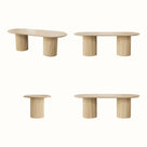 Solid Wood Round Pedestal Dining Table
