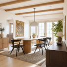 Solid Wood Round Pedestal Dining Table