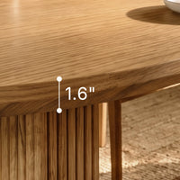 Sculpted Base Dining Table Set for 4