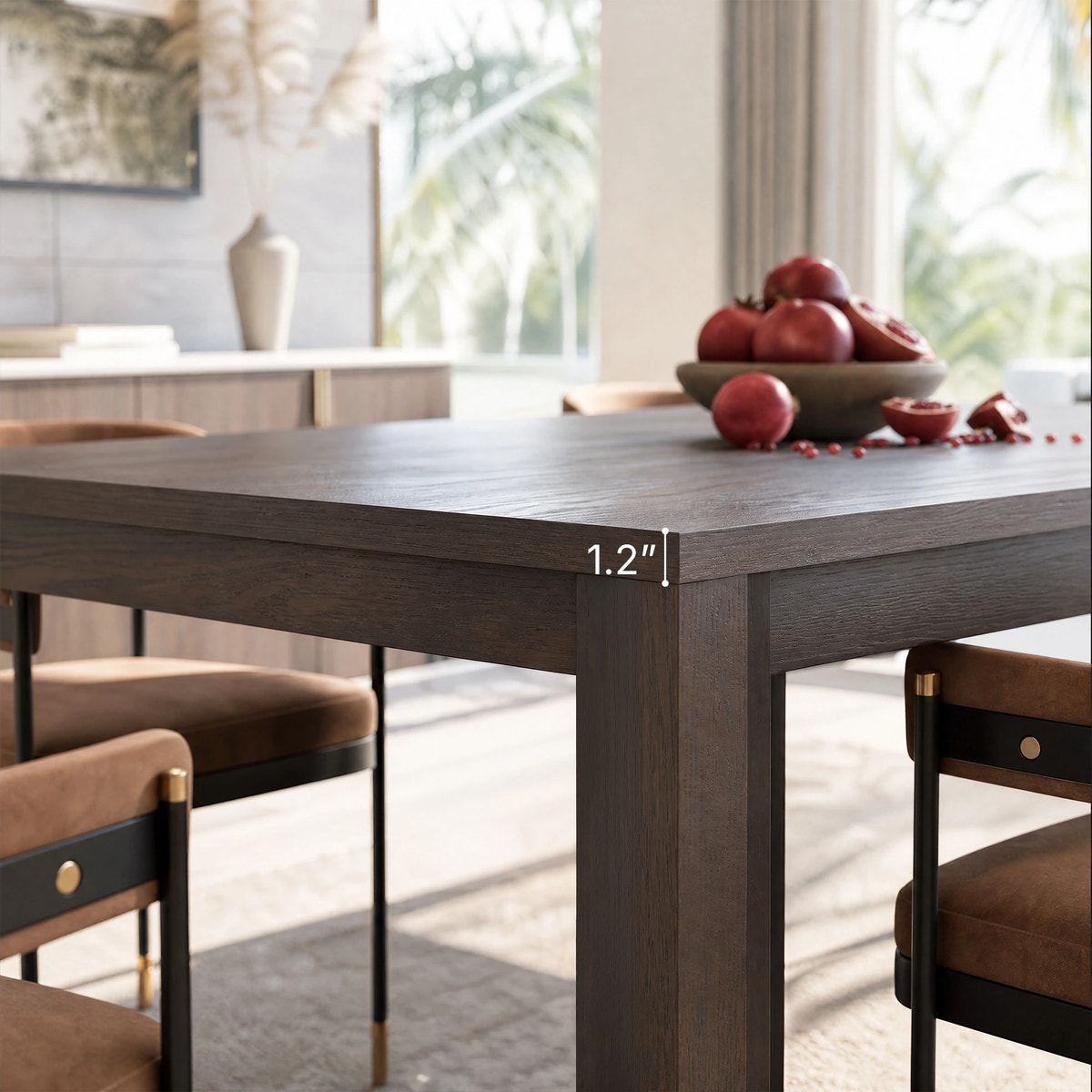 Stepped Leg Dining Table