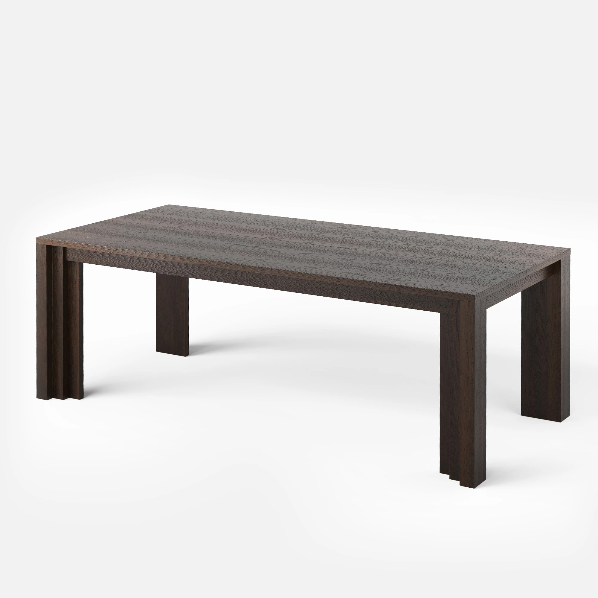 Stepped Leg Dining Table