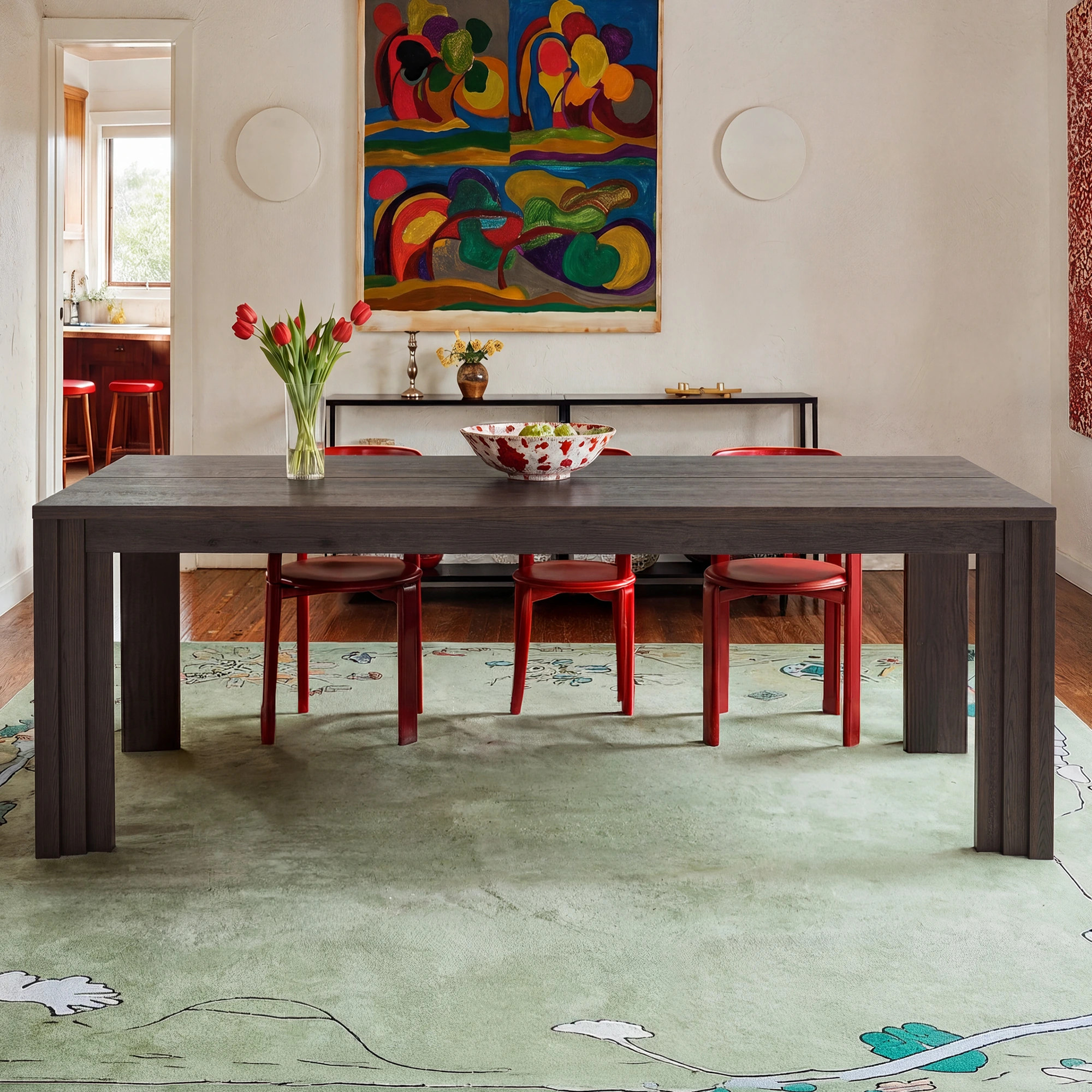 Stepped Leg Dining Table