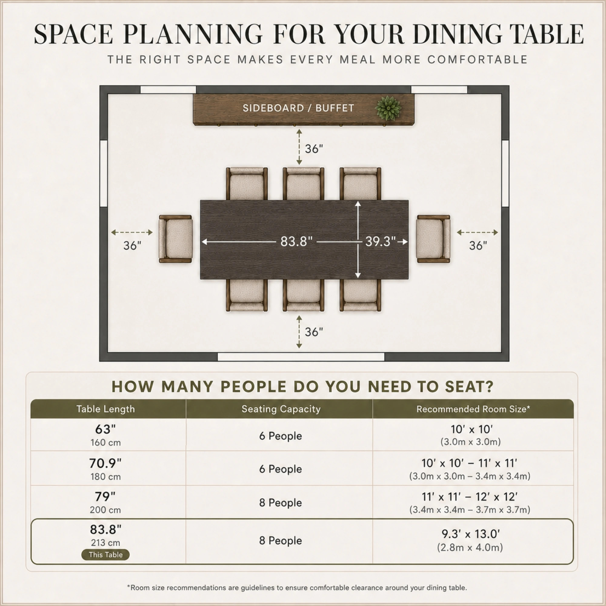 Stepped Leg Dining Table
