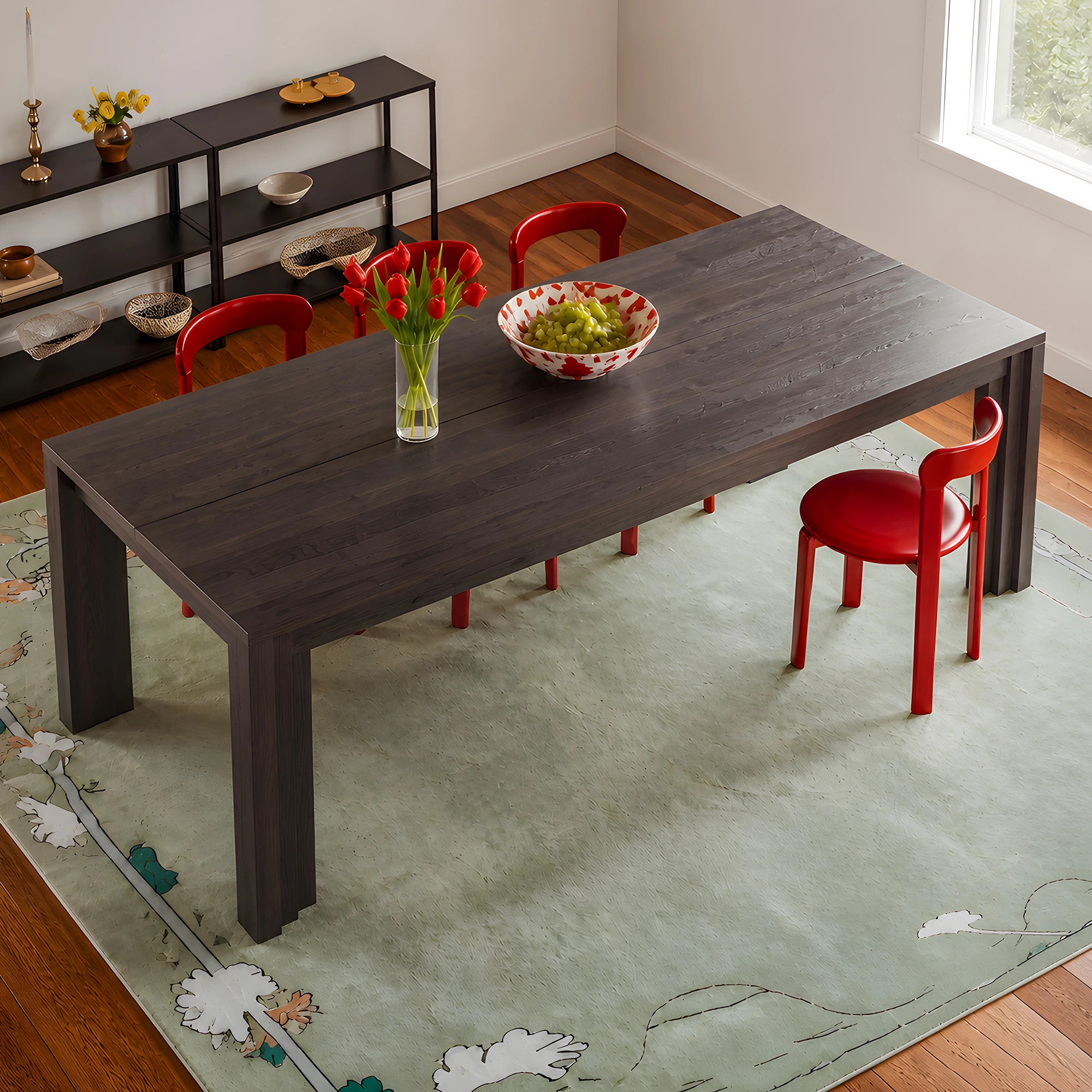 Stepped Leg Dining Table