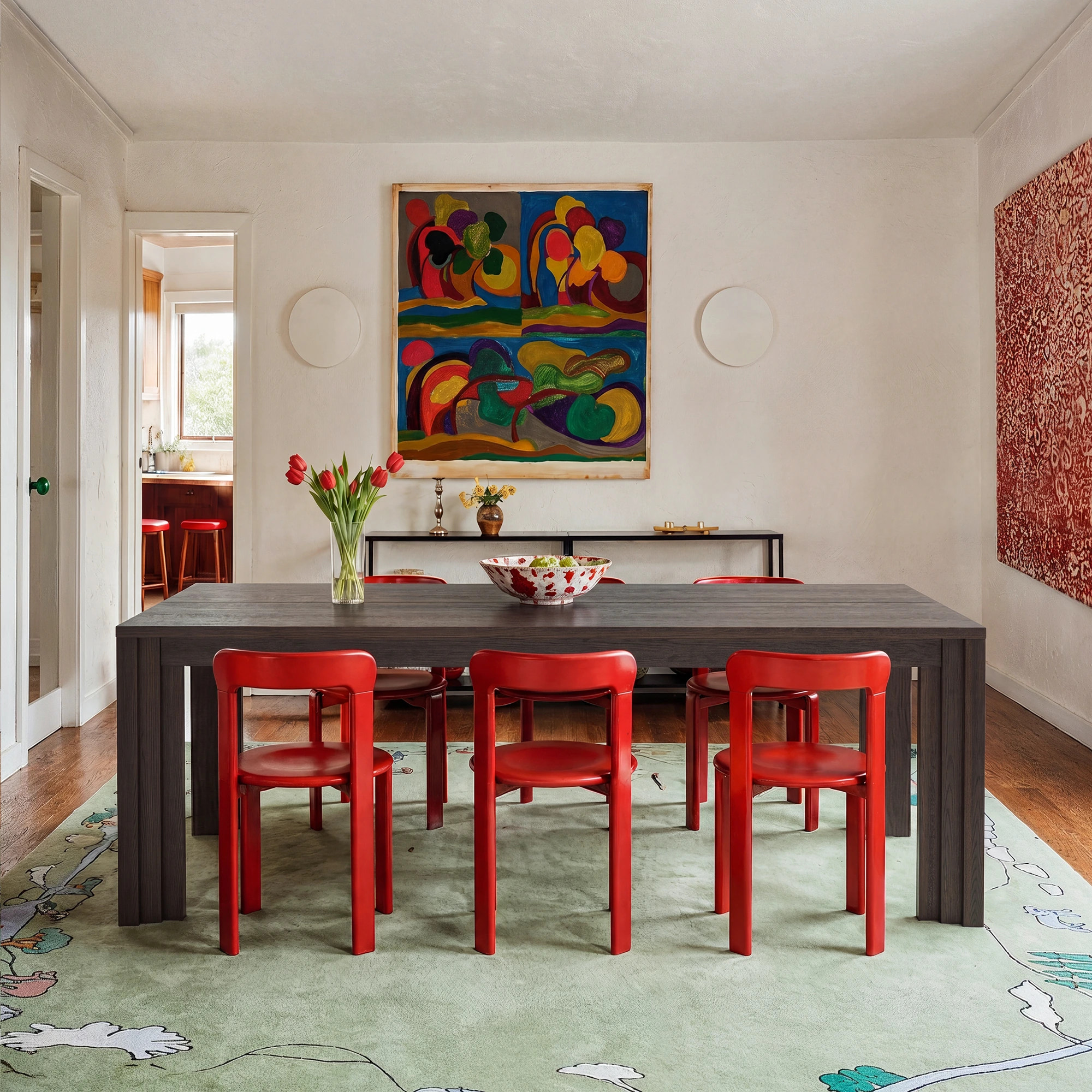 Stepped Leg Dining Table