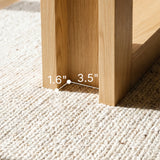 Solid Wood Dining Table with Oak Veneer