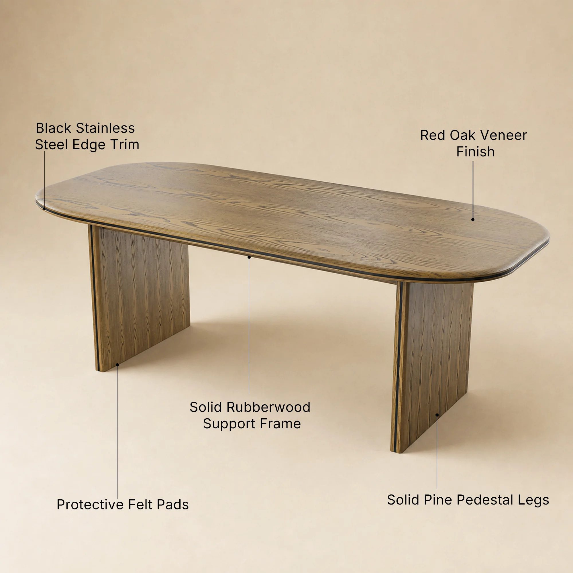 Oval-End Grand Dining Table
