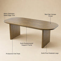 Oval-End Grand Dining Table