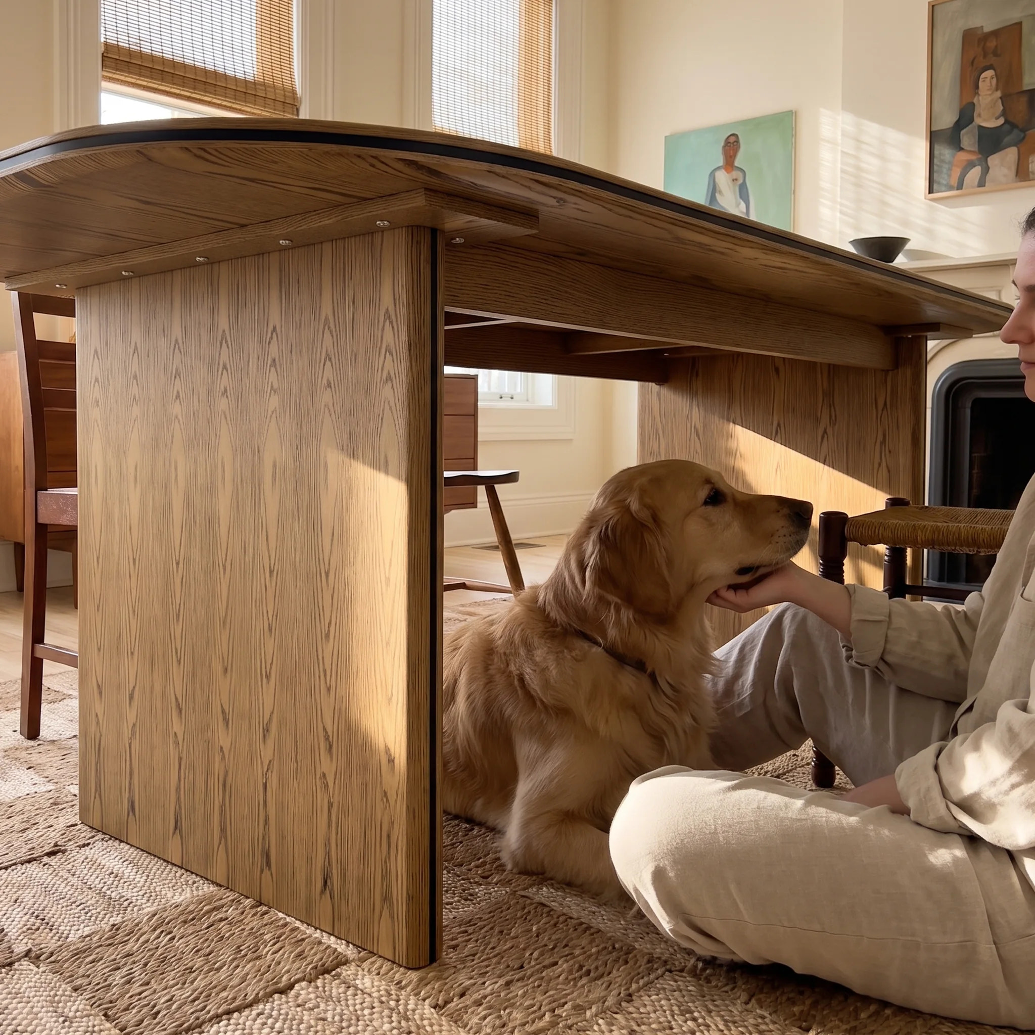 Oval-End Grand Dining Table