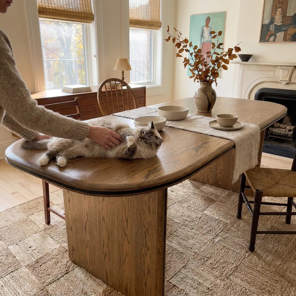 Oval-End Grand Dining Table