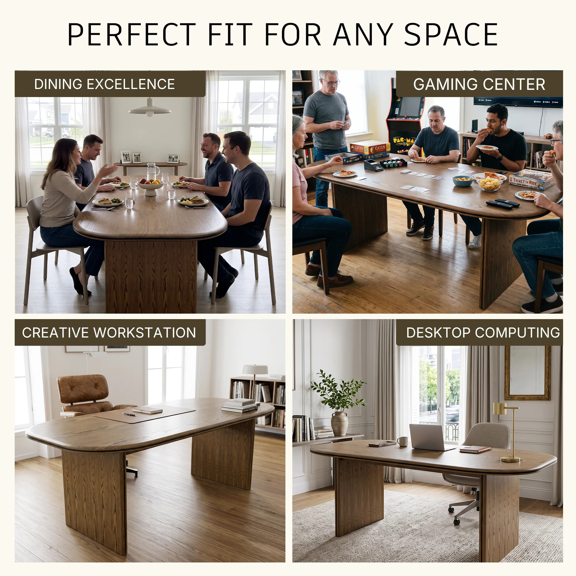 Oval-End Grand Dining Table