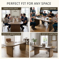 Oval-End Grand Dining Table