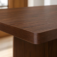 Large Red Oak Solid Wood Dining Table