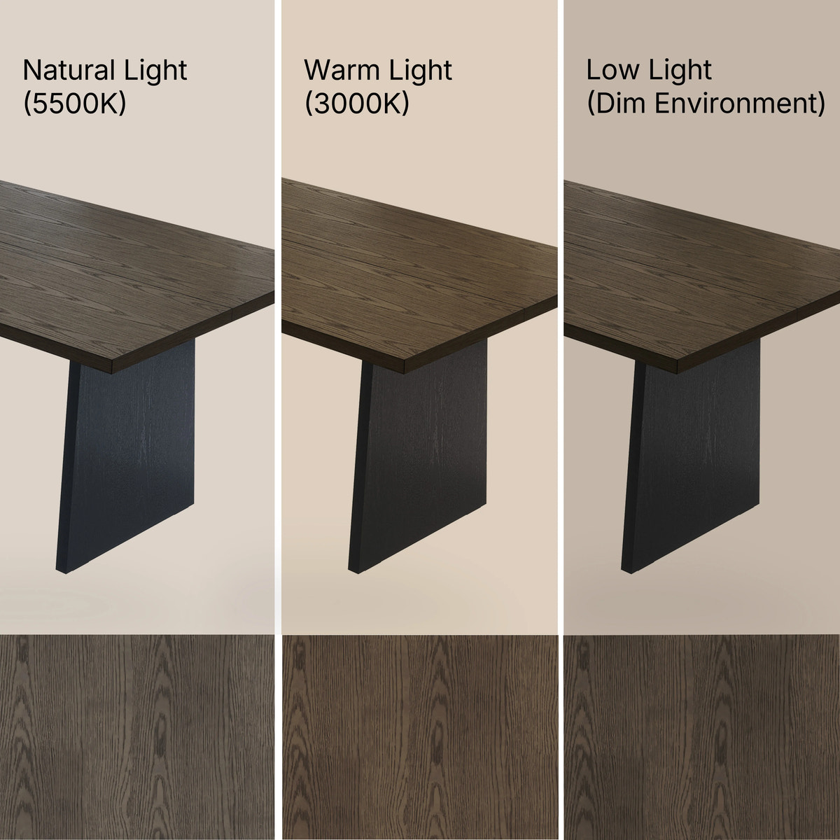 7-Piece Modern Plank Dining Table Set