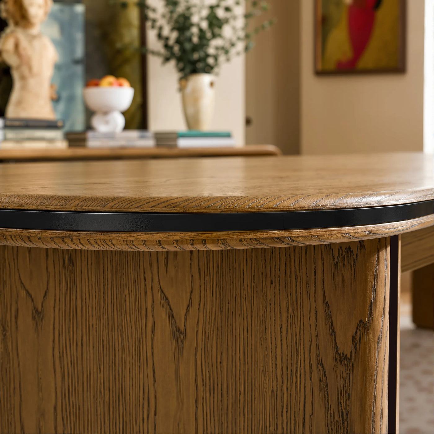 Oval-End Dining Table