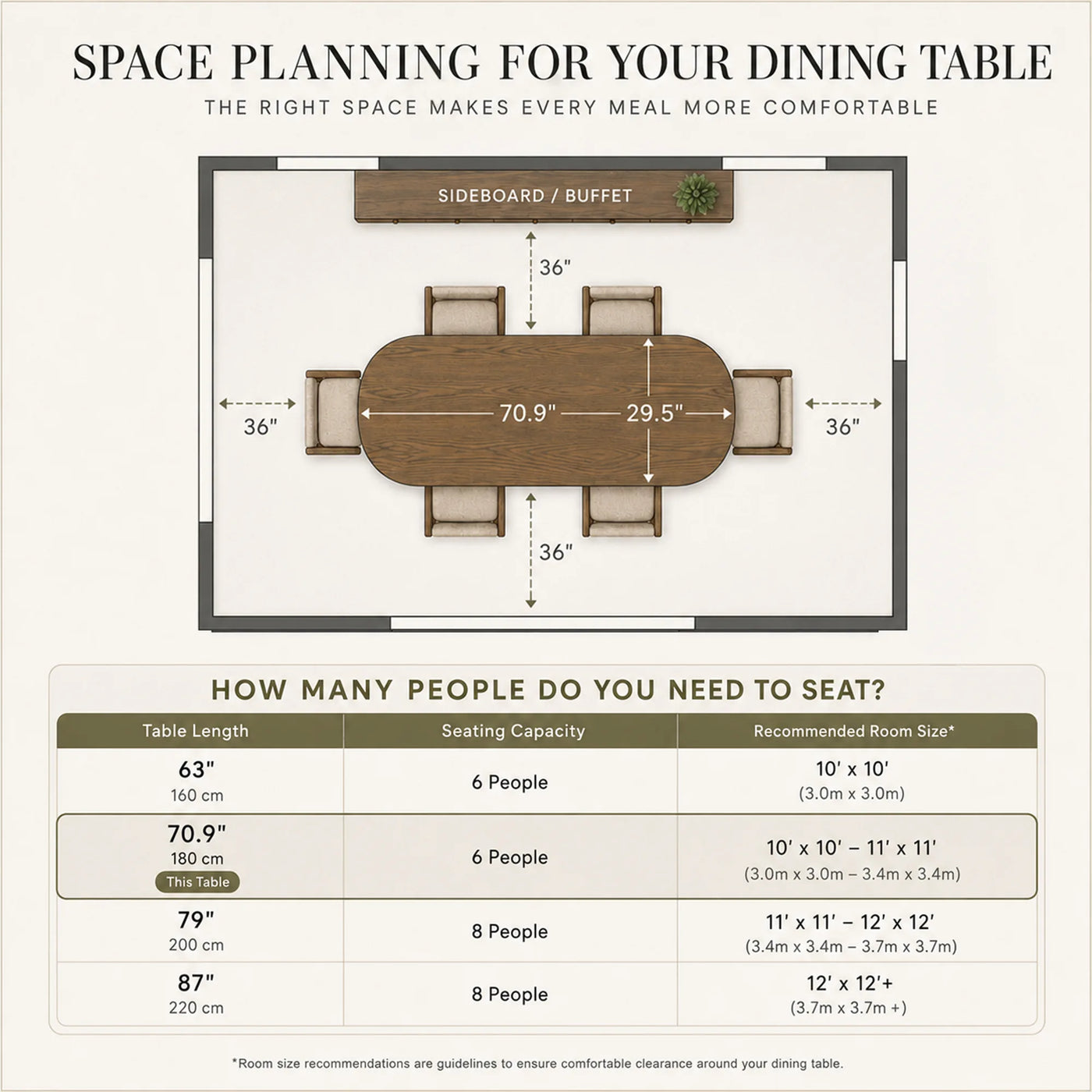 Oval-End Dining Table