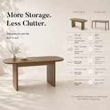 Oval-End Dining Table