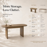 Oval-End Dining Table