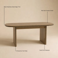 Oval-End Dining Table