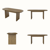 Oval-End Dining Table