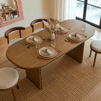 Oval-End Dining Table