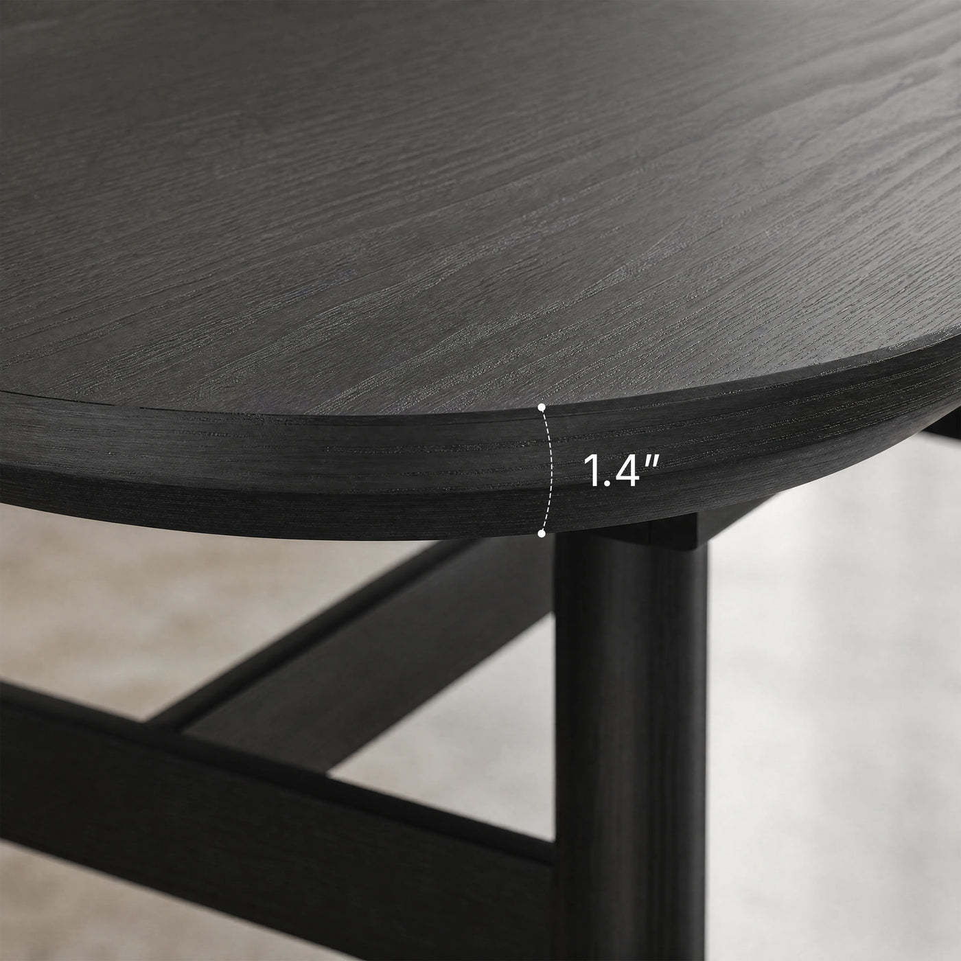 Large Soft Edge Dining Table