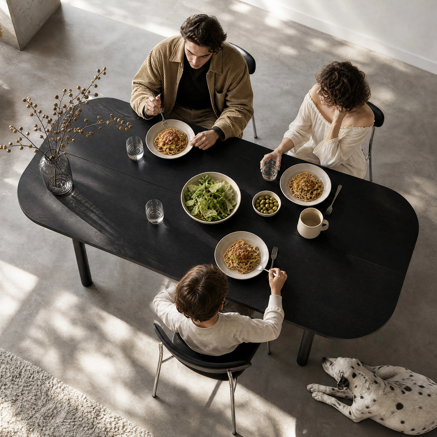 Large Soft Edge Dining Table